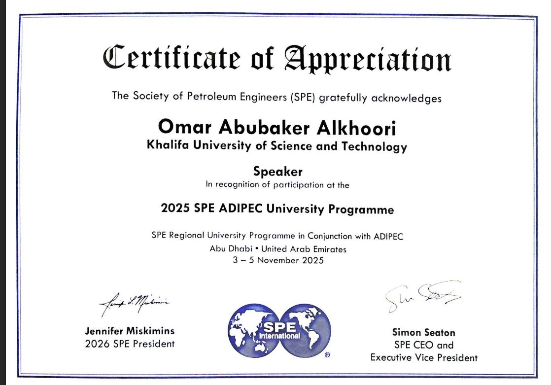 SPE ADIPEC University Programme — photo 4