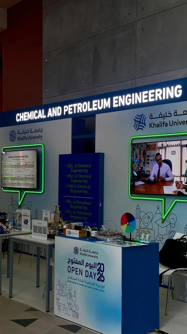 KU SPE representatives at Khalifa University Open Day