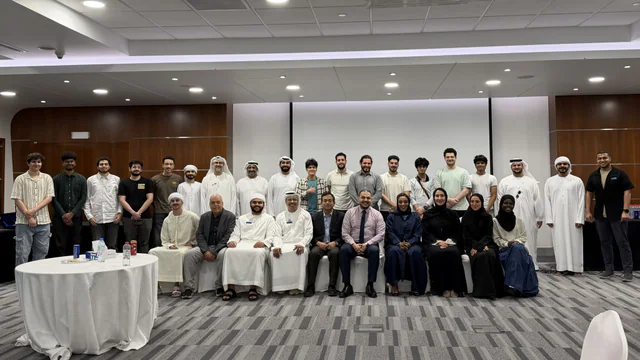 KU SPE members and guests at Slice & Connect